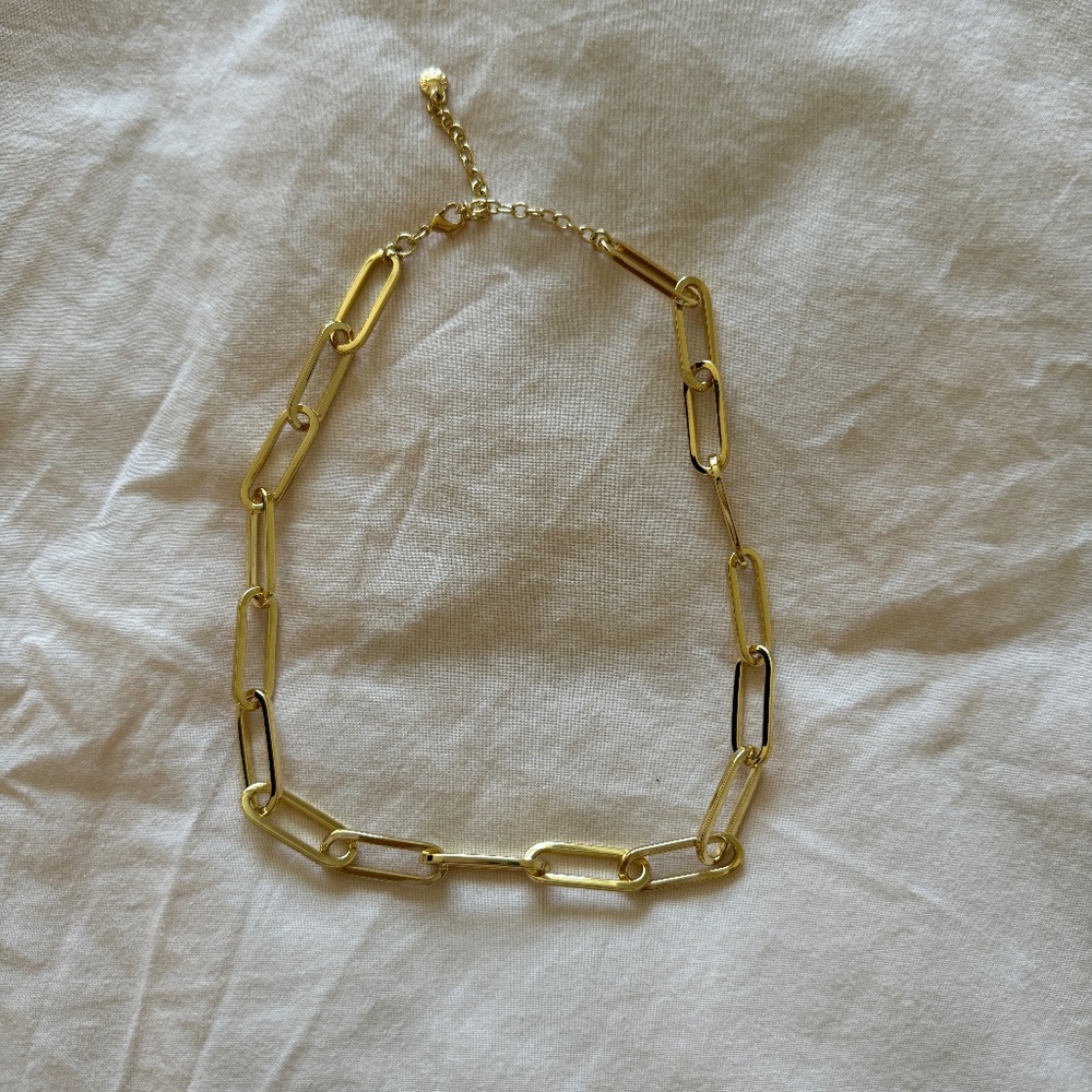 Baublebar gold chunky chain necklace